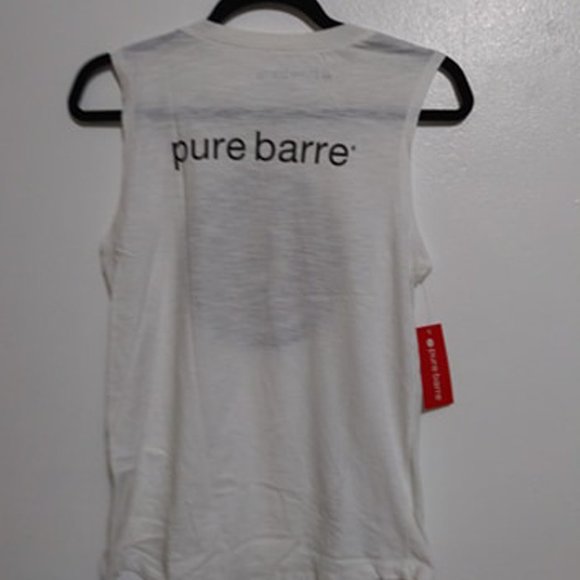 Pure Barre Women's Muscle Summer Tank Top. 100% Cotton - Picture 3 of 3